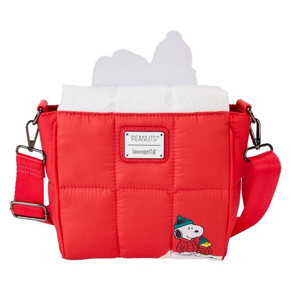 Peanuts Snoopy & Woodstock Snow Day Doghouse Crossbody Bag - Picture 4 of 5